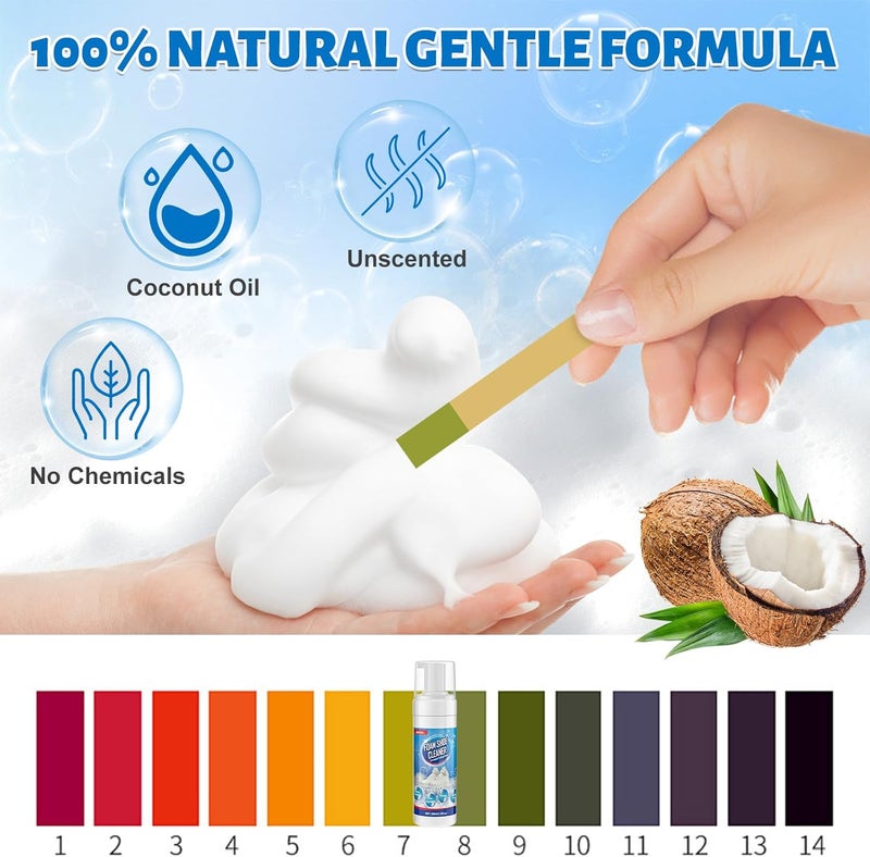 Jevvu Store Shoe Cleaner, 6.76fl.oz Sneaker Cleaner Foam for Removing Stains and Dirt, Shoe Cleaning Kit for White Shoes - Image 3